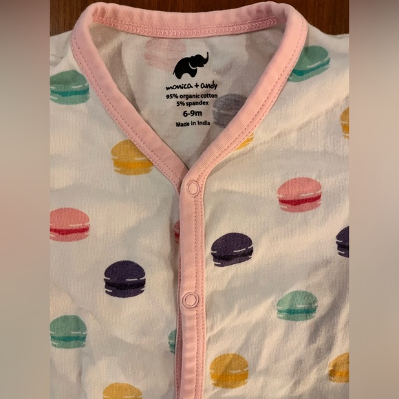 Monica + Andy On the Go One-Piece | Pastel Macaron Print | 6-9 Months | LIKE NEW - Picture 2 of 2